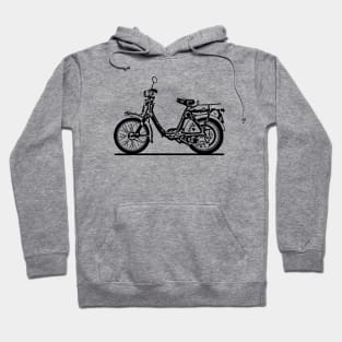 P50 Motorcycle Sketch Art Hoodie